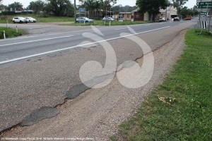 The shoulder of road described by the RMS as sealed and suitbale for vehicles to use