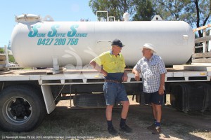 Decision stinks: Eddie Bridge and Jack Smolder discussing Council's management of septic services